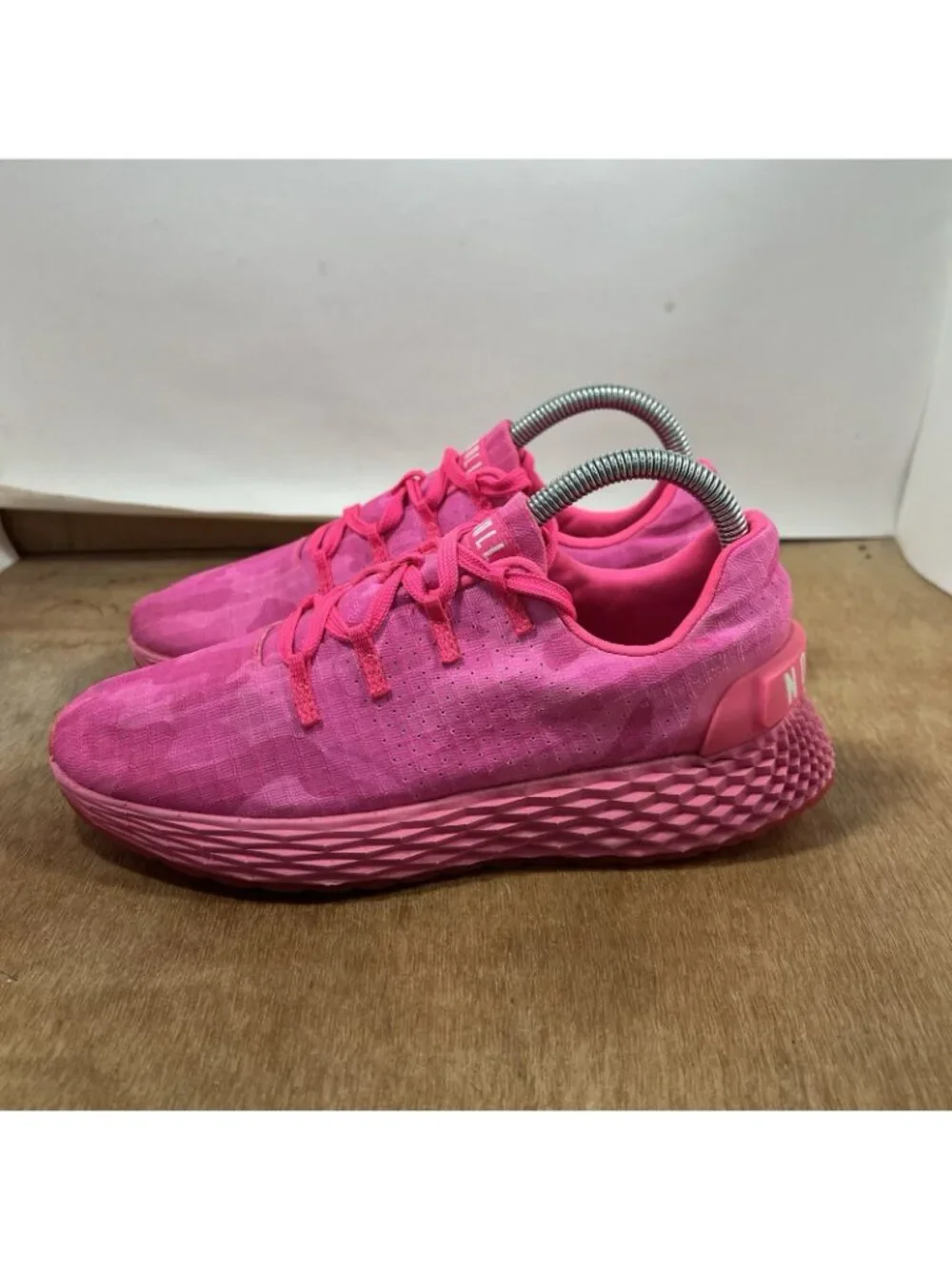 NO BULL Women Size 7 Pink SuperFabric Trainers Running Shoes